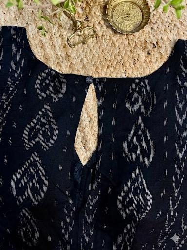 Readymade Ikkat Silk Saree Blouse | Padded, Size 38-44 | Indian Wedding Blouse UK