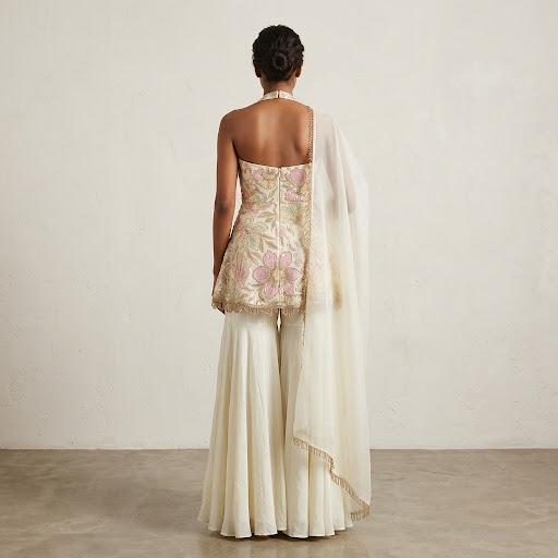 Elegant Embroidered Garara Set