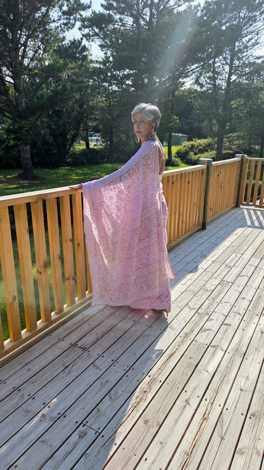 Zariya - Handwork Chikankari & Gota Patti Saree
