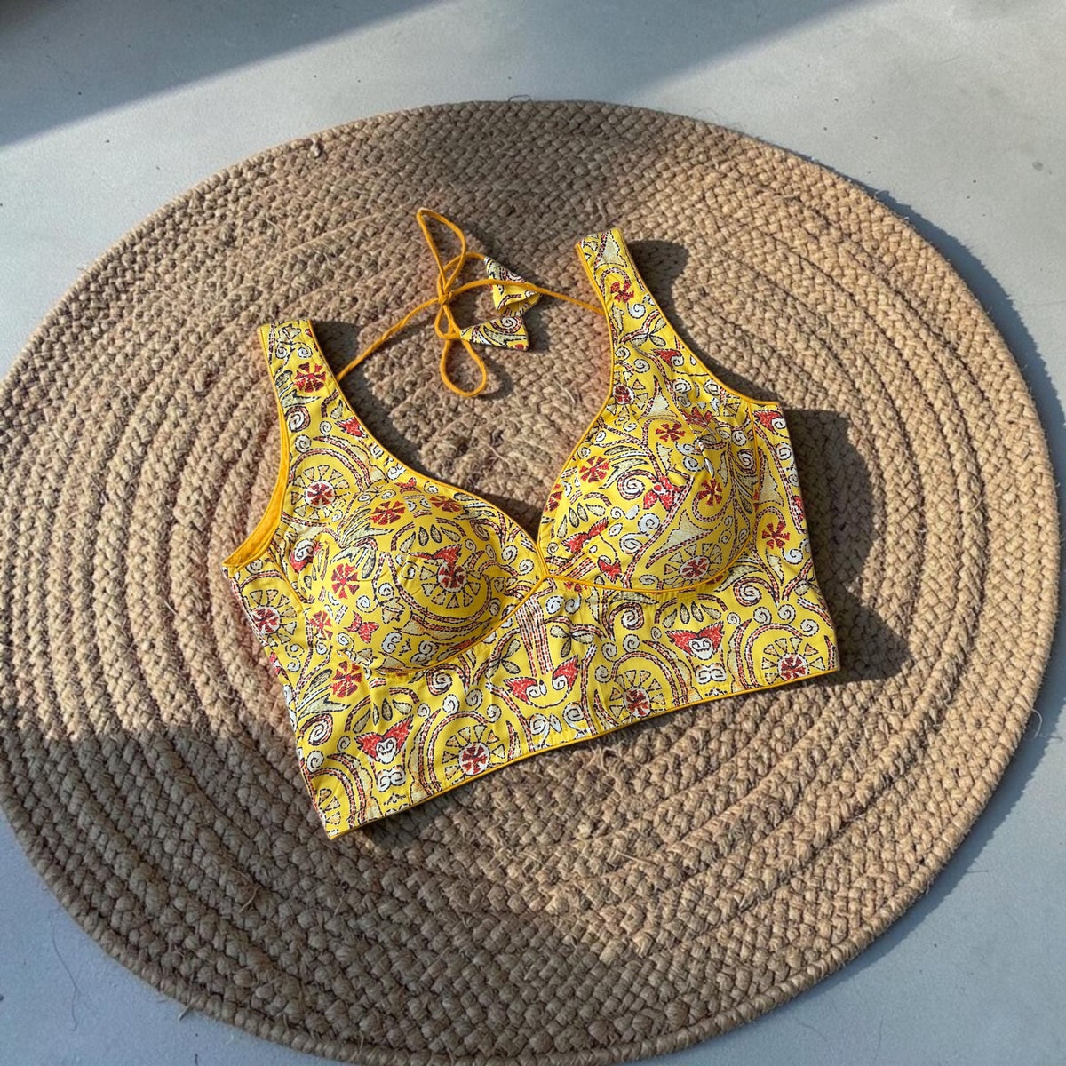 Readymade Saree Blouse | Padded, Size 36-46 | Sleeveless Sabyasachi Cut Blouse UK