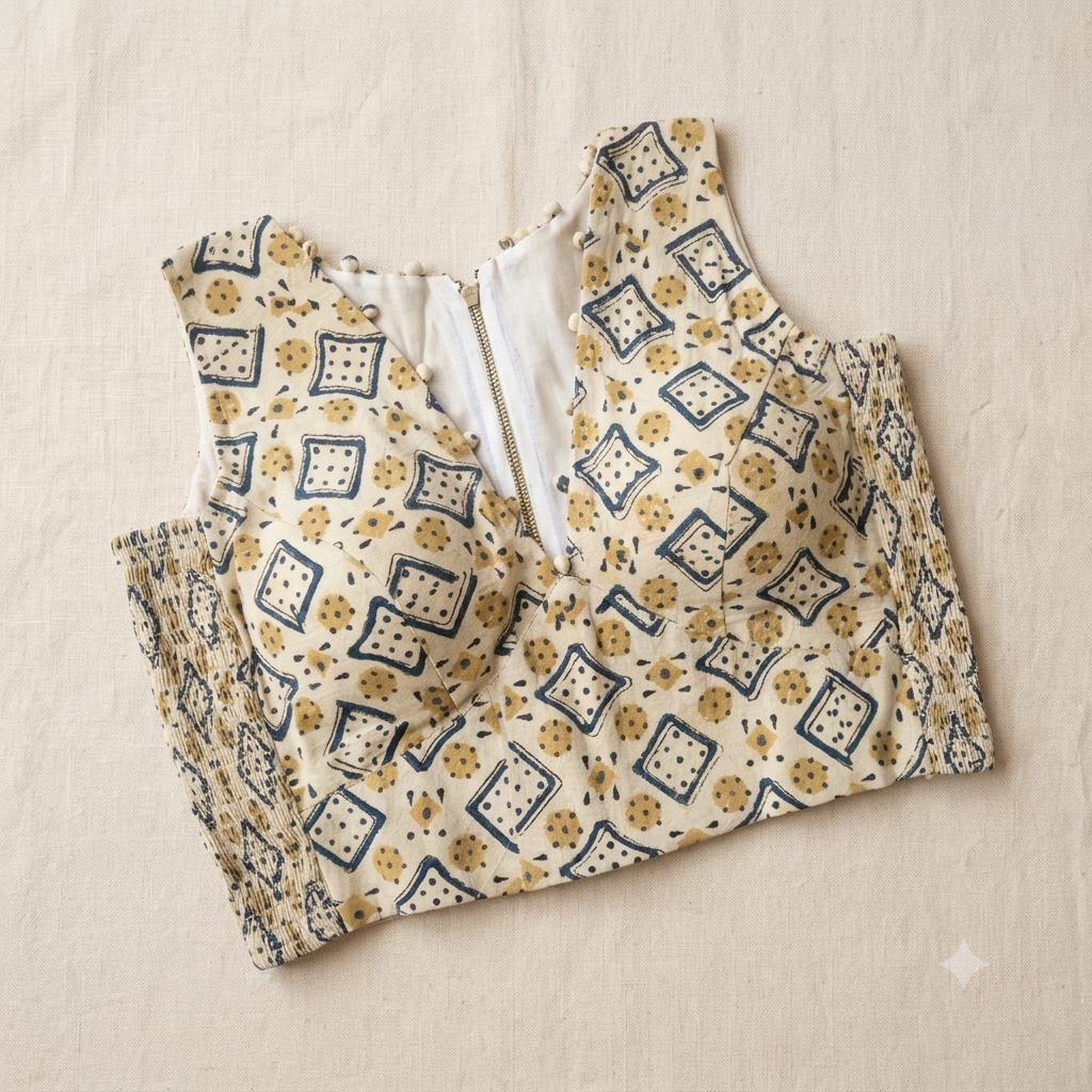 Readymade Saree Blouse | Padded, Size 38 to 42 | Sleeveless Flexifit Blouses UK