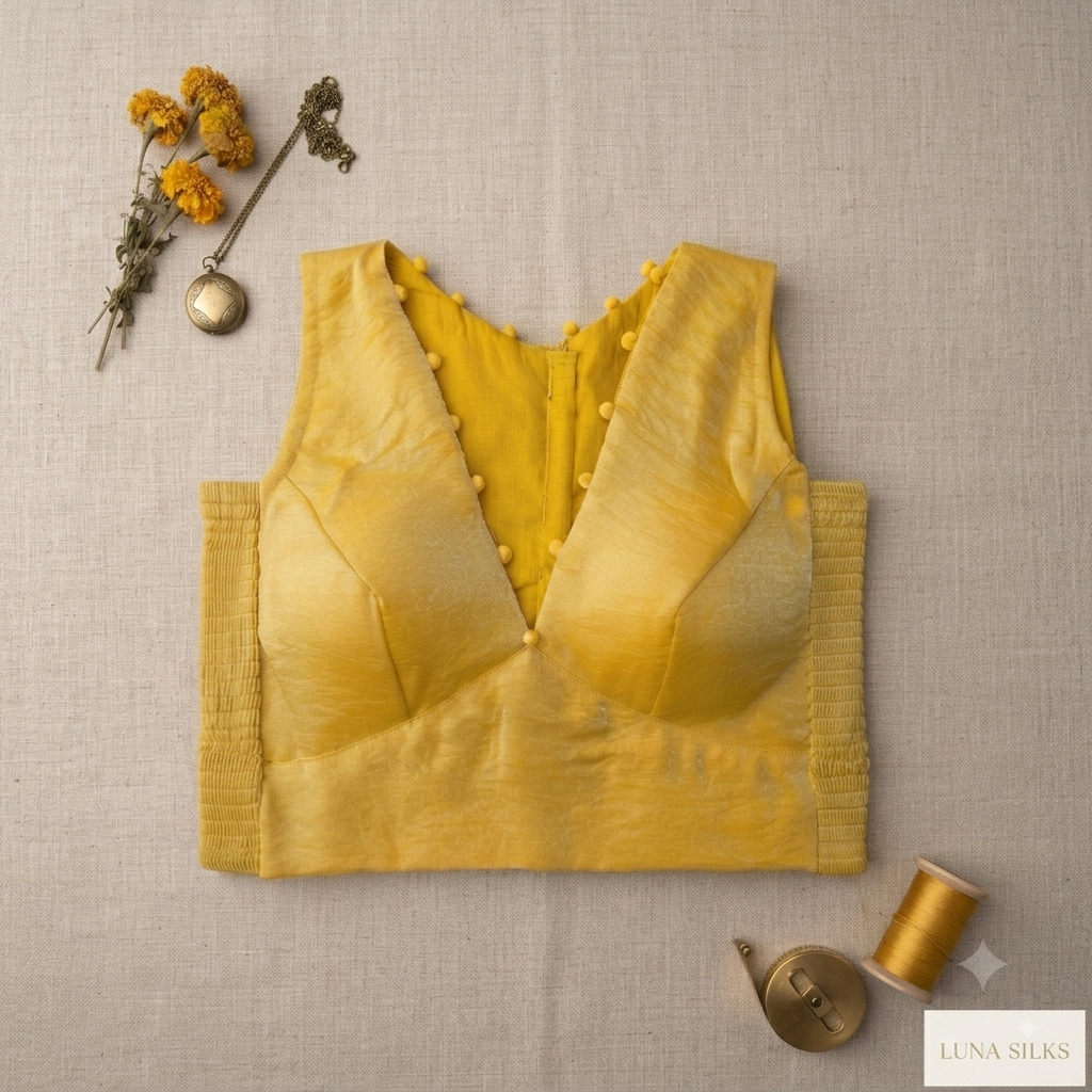 Readymade Saree Blouse | Padded, Size 38-42 | Sleeveless Flexifit Blouses UK