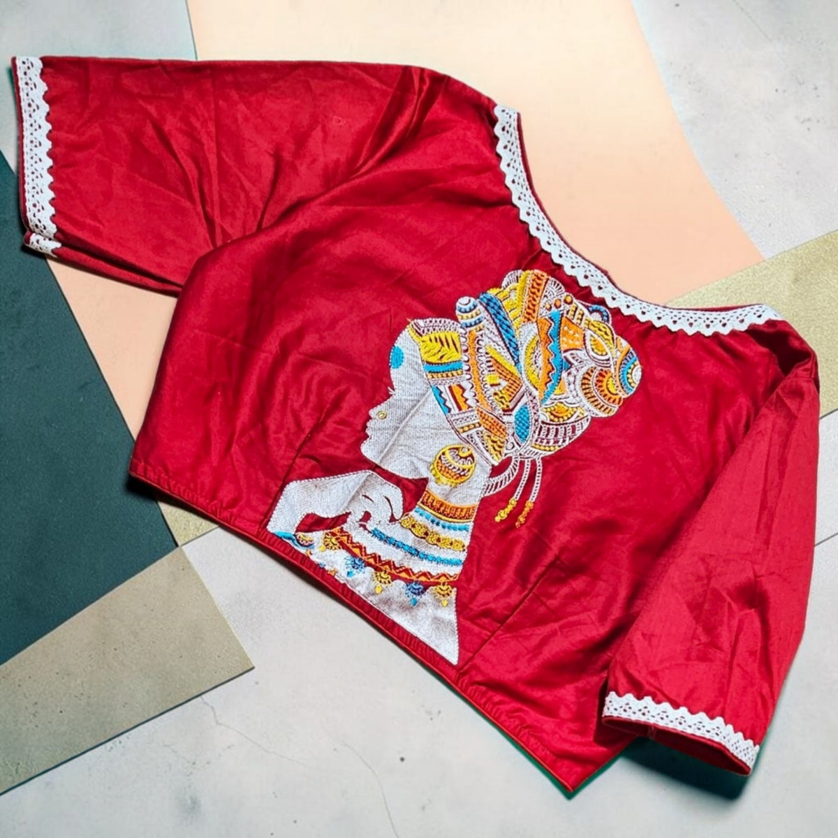 Readymade Embroidered Saree Blouse | Non-Padded, Size 36 to 46 | Indian Wedding Blouse UK
