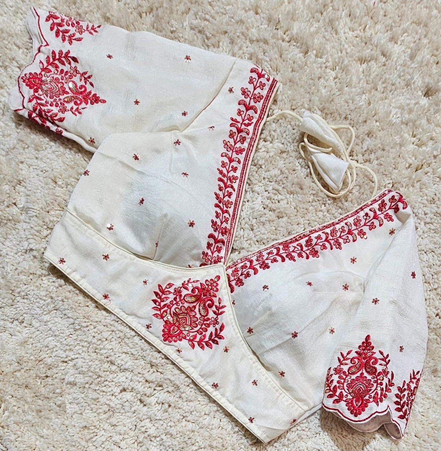 Readymade Zari Work Saree Blouse | Padded, Size 36-46 | Indian Wedding Blouse UK