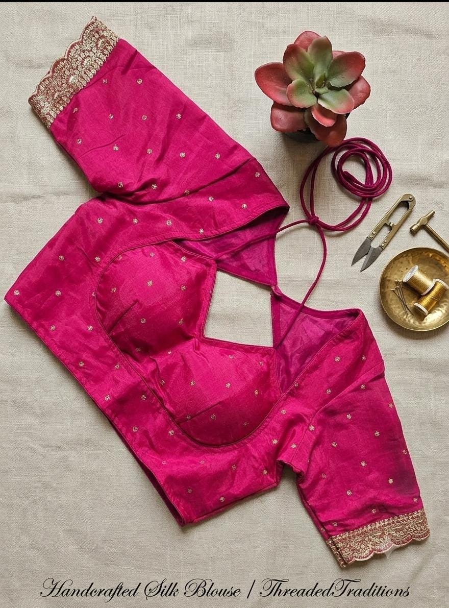 Readymade Saree Blouse | Padded, Size 3646 | Masaba Pattern Blouse UK