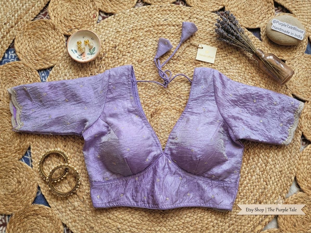 Readymade Fendi Silk Saree Blouse | Padded, Size 3646 | Indian Wedding Blouse UK