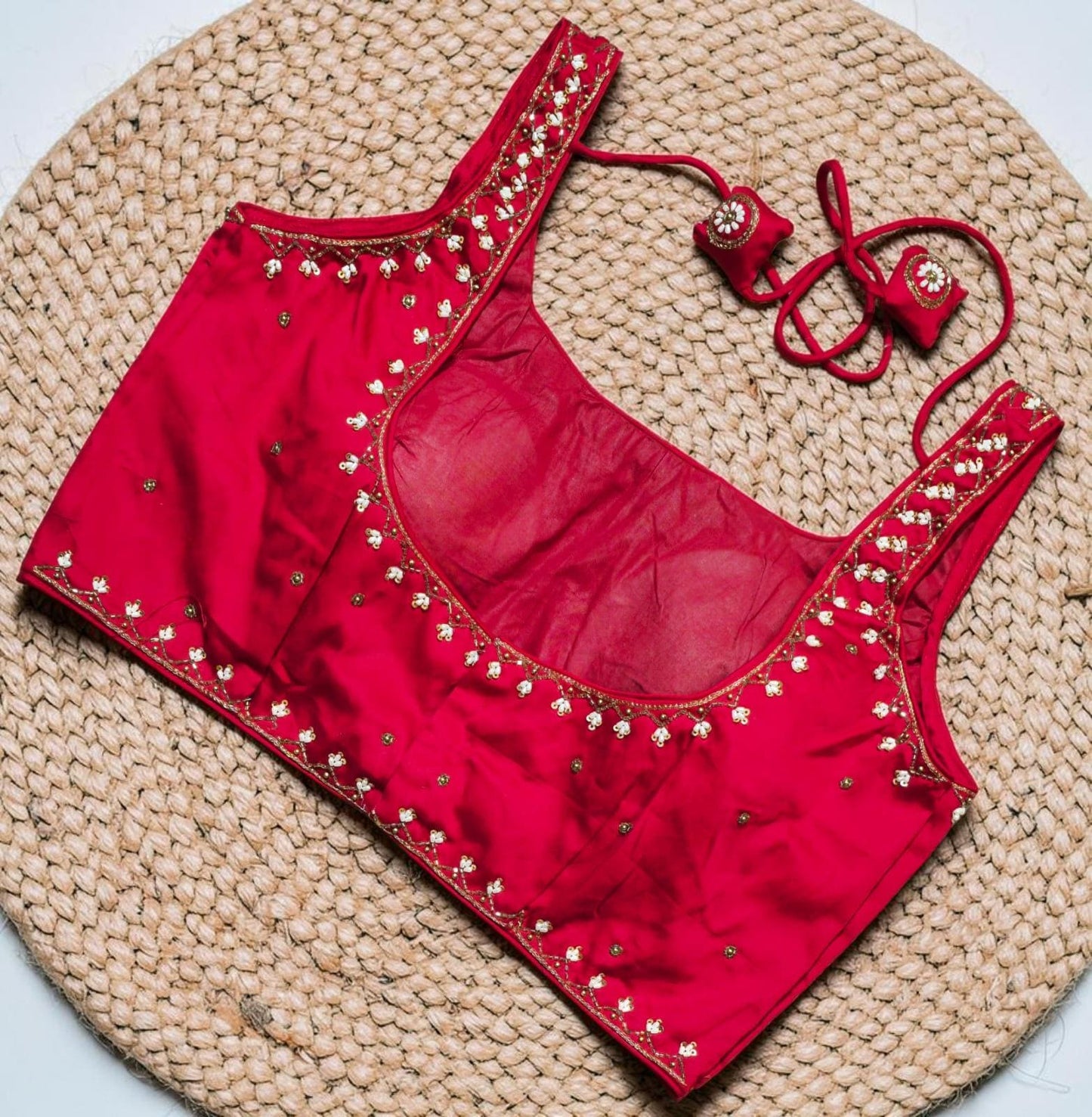 Readymade Saree Blouse | Padded, Size 3646 | Sleeveless Blouse UK
