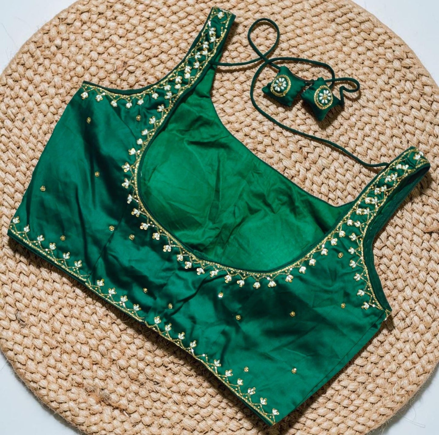 Readymade Saree Blouse | Padded, Size 3646 | Sleeveless Blouse UK