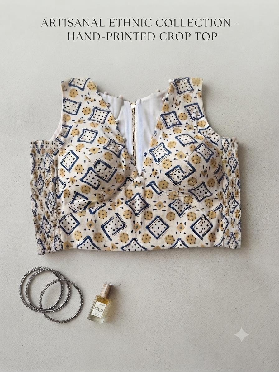 Readymade Saree Blouse | Padded, Size 3842 | Sleeveless Flexifit Blouses UK