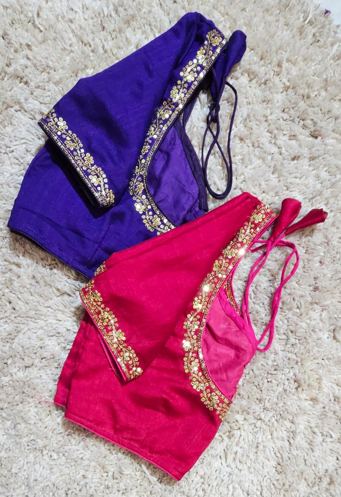 Readymade Embroidered Saree Blouse | Non-Padded, Size 36-46 | Indian Wedding Blouse UK