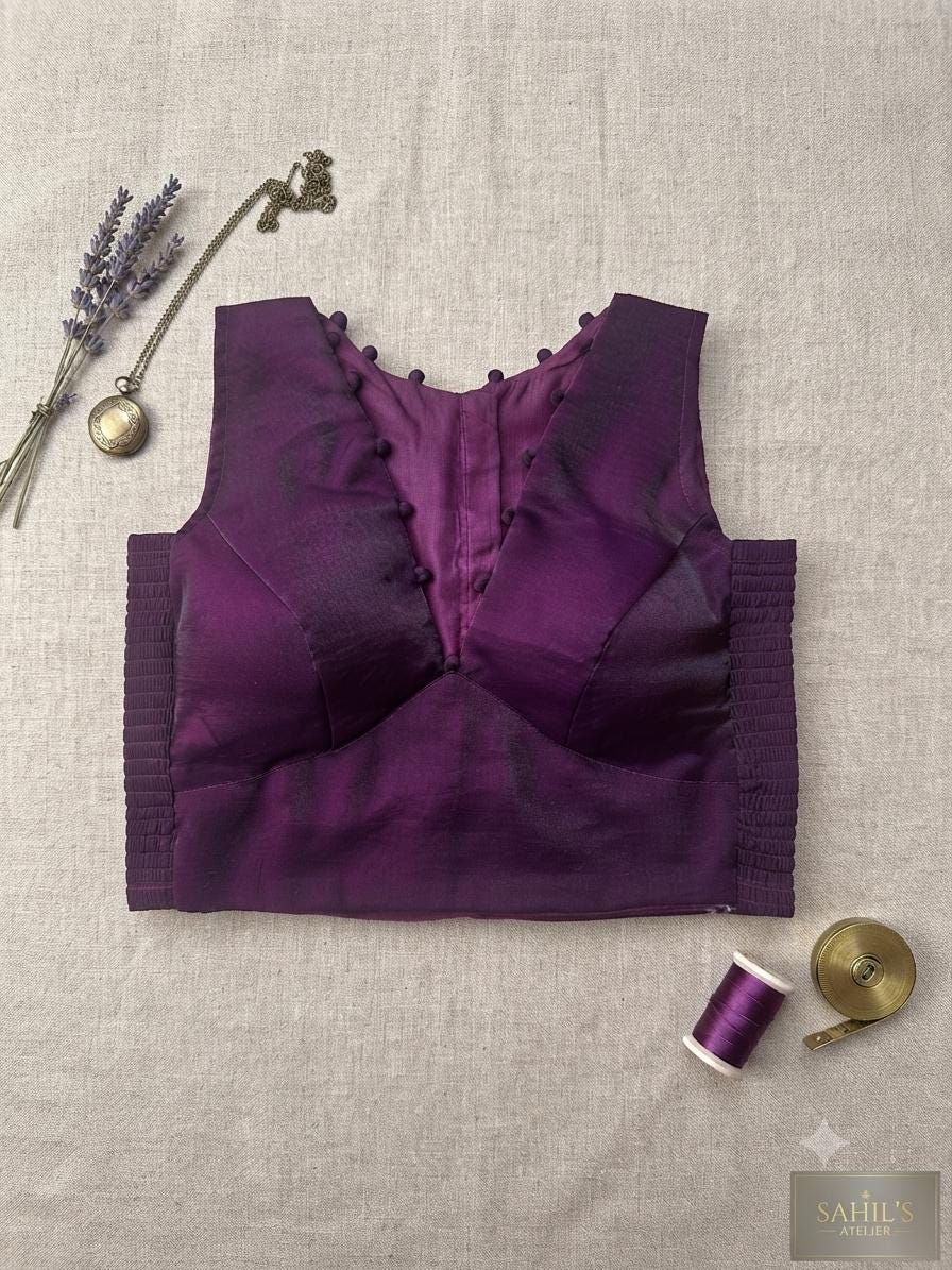 Readymade Saree Blouse | Padded, Size 3842 | Sleeveless Flexifit Blouses UK