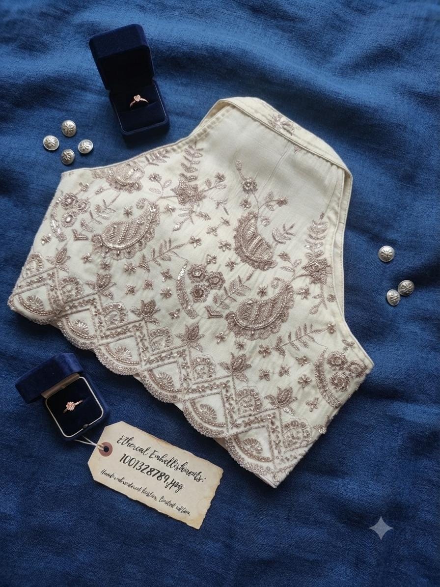 Readymade Saree Blouse | Padded, Size 38-44 | Sleeveless Halter Neck Blouse UK