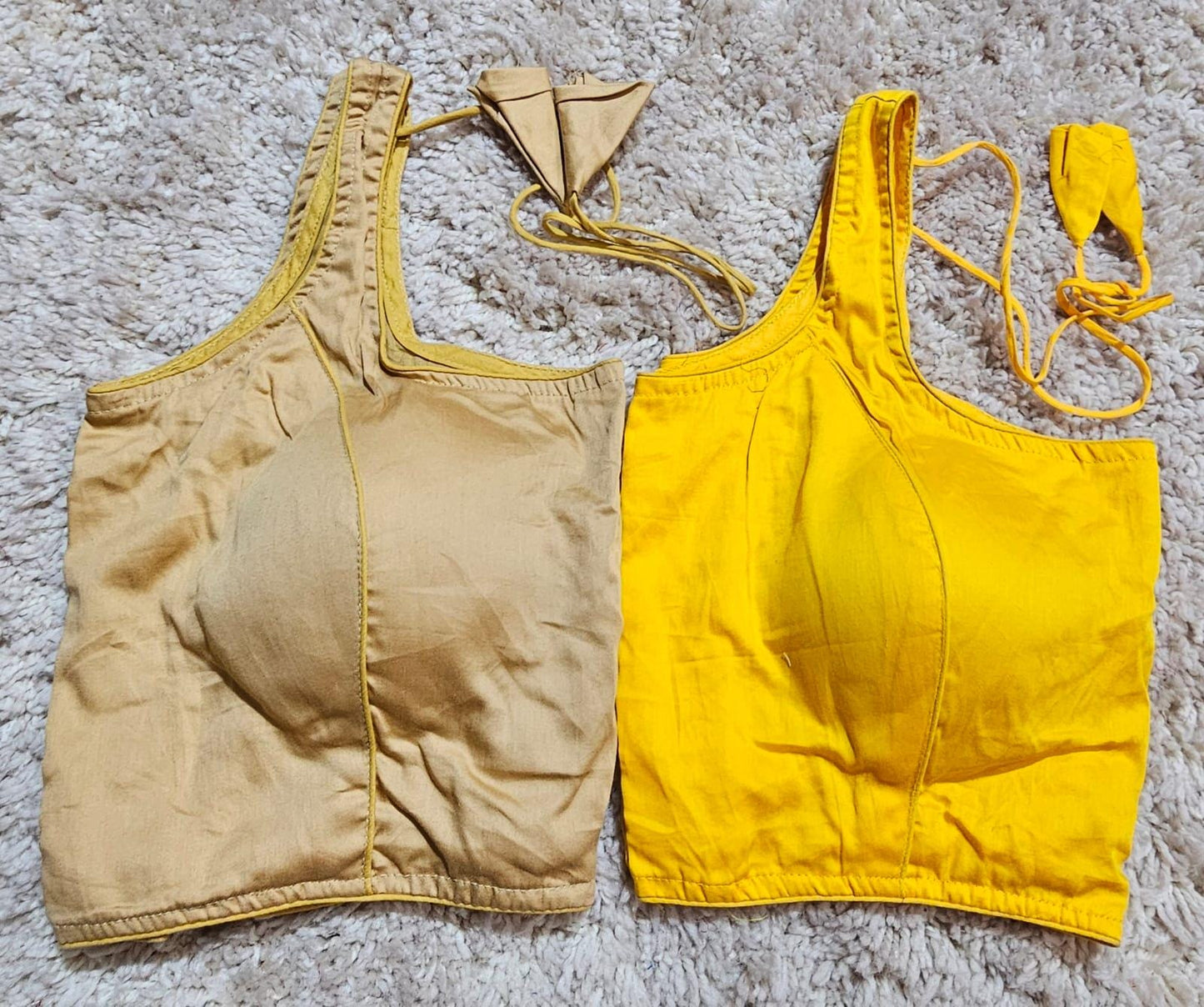 Readymade Saree Blouse | Padded, Size 36-46 | Sleeveless Round Neck Blouse UK