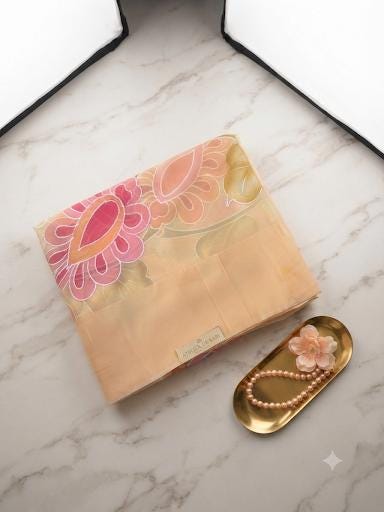 Hand-Painted Floral Georgette Saree