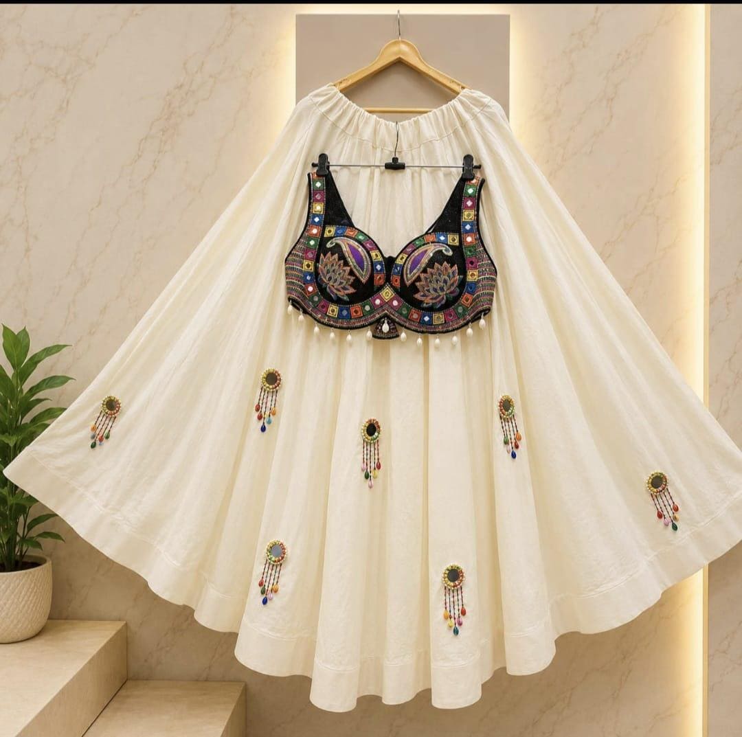 Navratri Lehenga Choli Set | Elite Cut Blouse | Navratri Garba Dress | Pre-Order | Indian Ethnic Wear