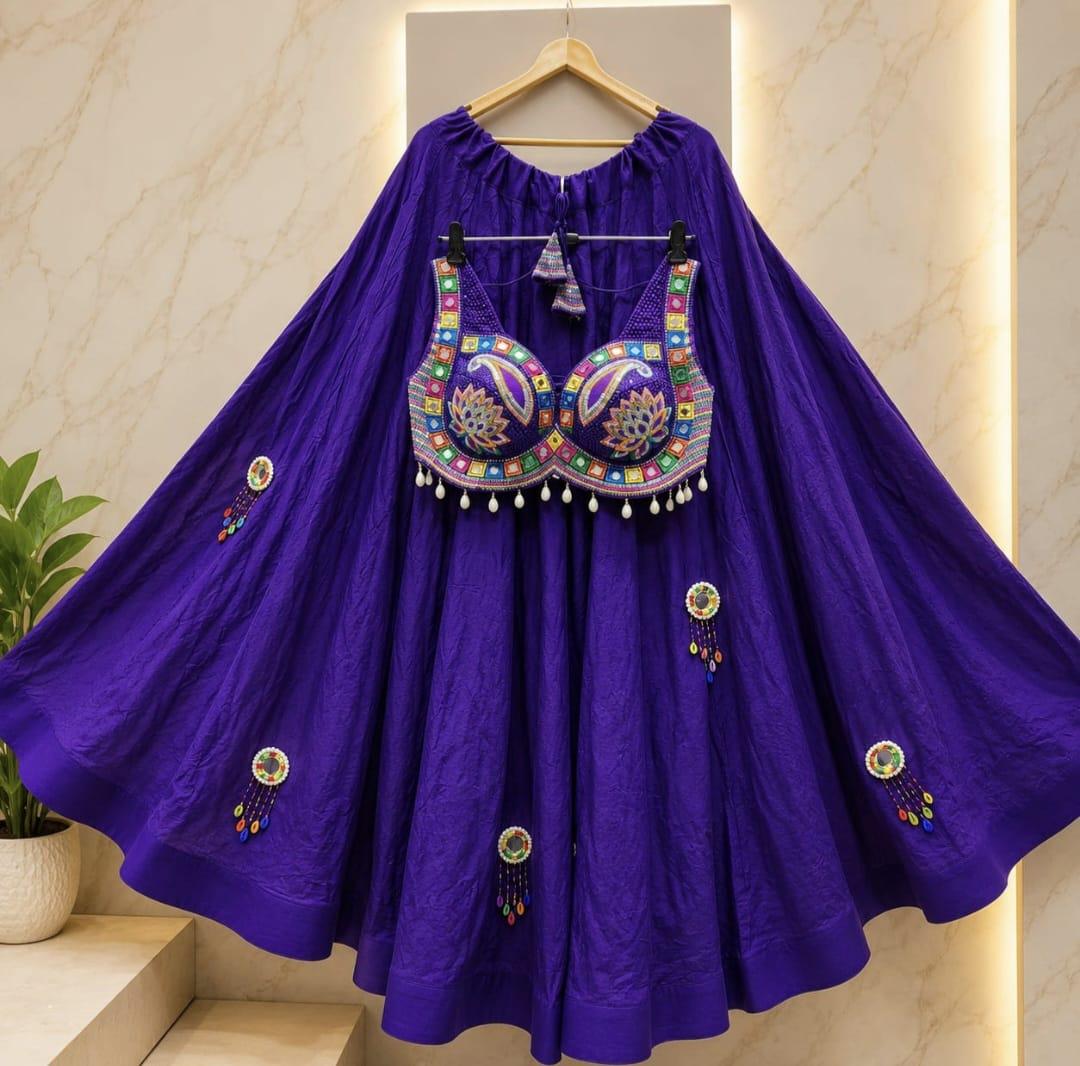 Navratri Lehenga Choli Set | Elite Cut Blouse | Navratri Garba Dress | Pre-Order | Indian Ethnic Wear
