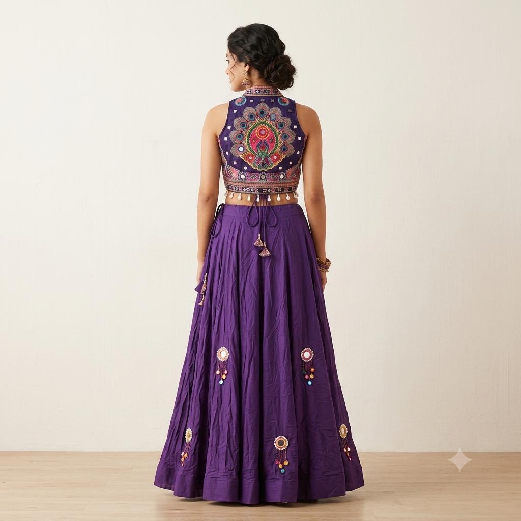 Navratri Lehenga Choli Set | Elite Cut Blouse | Navratri Garba Dress | Indian Ethnic Wear