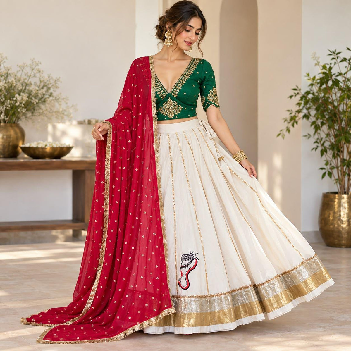 Navratri Lehenga Set with Designer Blouse | Ready to Wear Garba Outfit | Festive Indian Lehenga Choli | Dandiya Outfit UK