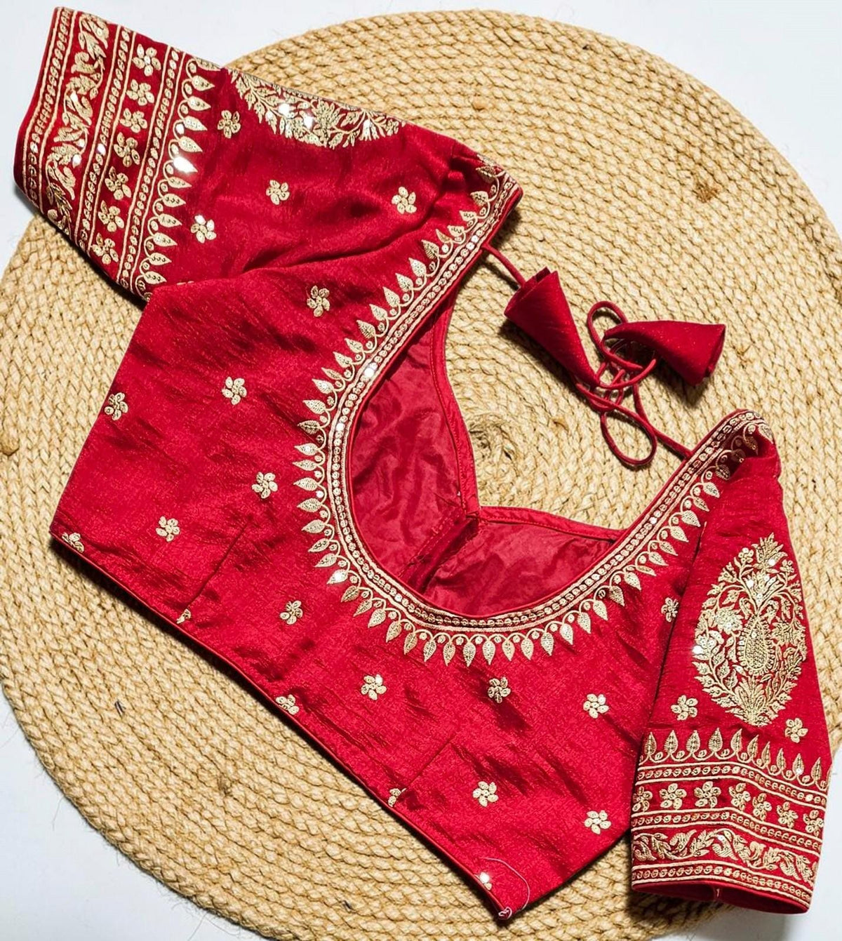 Readymade Embroidered Saree Blouse | Non-Padded, Size 36-46 | Indian Wedding Blouse UK