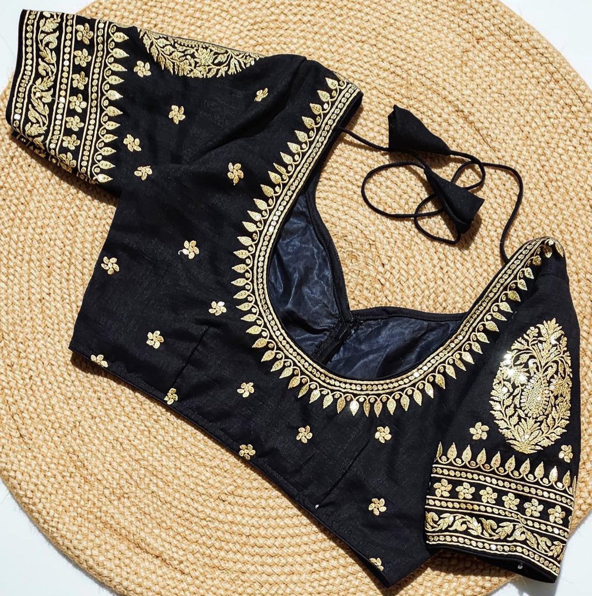 Readymade Embroidered Saree Blouse | Non-Padded, Size 36-46 | Indian Wedding Blouse UK