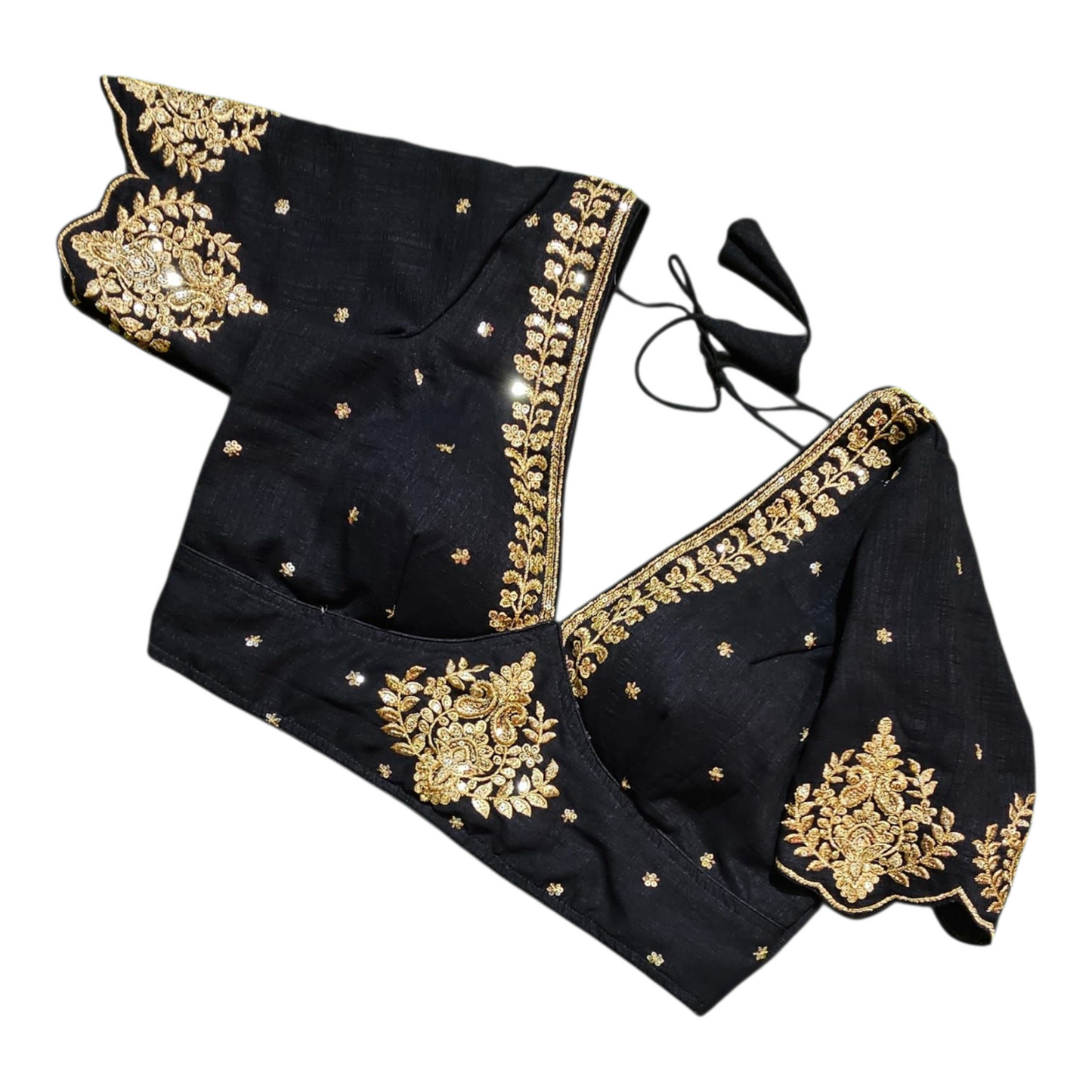 Vichitra Silk Embroidered Elite Cut Blouse