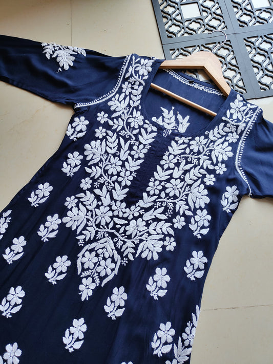 Gulzaar Midnight Chikankari Kurta